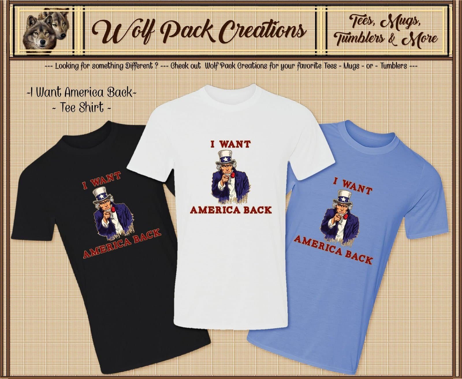 I want America Back Short Sleeve T-Shirt