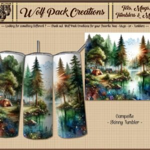 Beautiful Campsite on a Skinny Tumbler