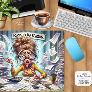 I Can't It's Tax Season Mouse Pad