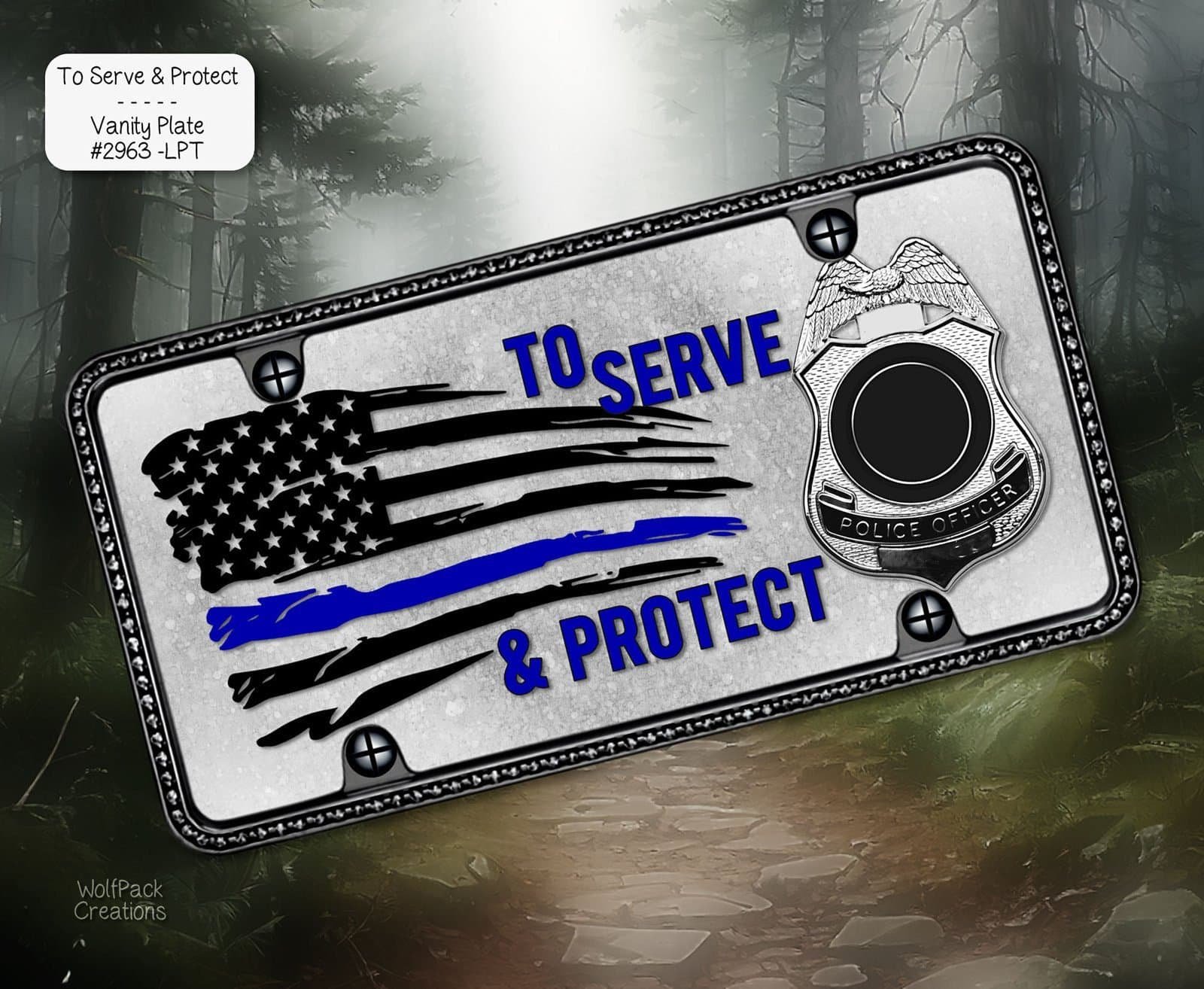 Serve & Protect License Plate