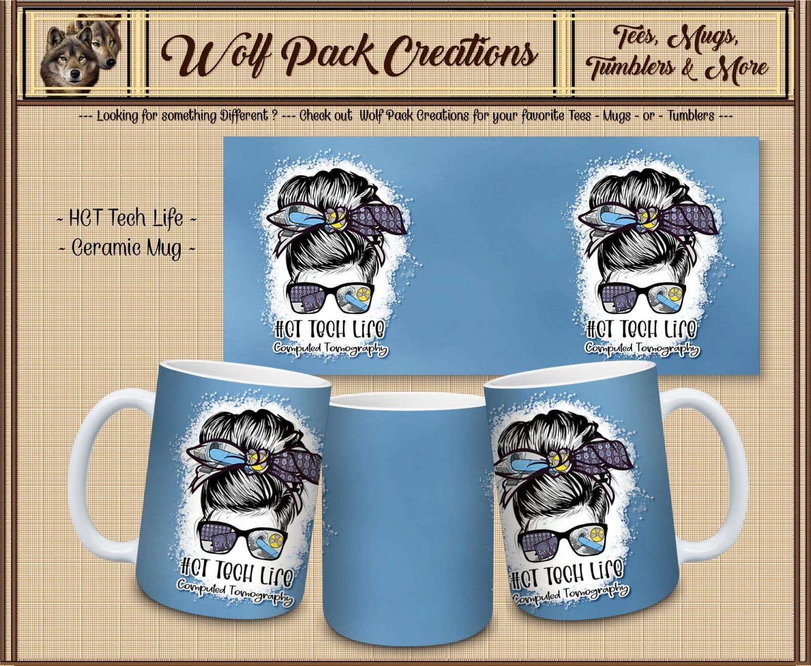 Beautiful Ceramic Coffee Mug for the CT Tech