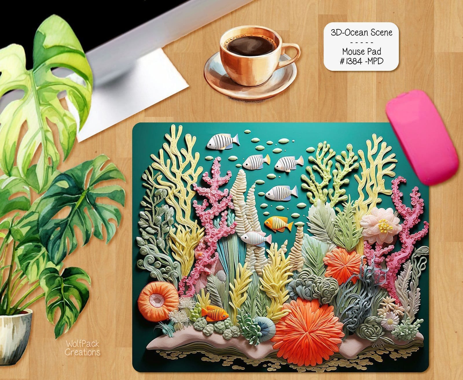 Ocean Scene Mouse Pad
