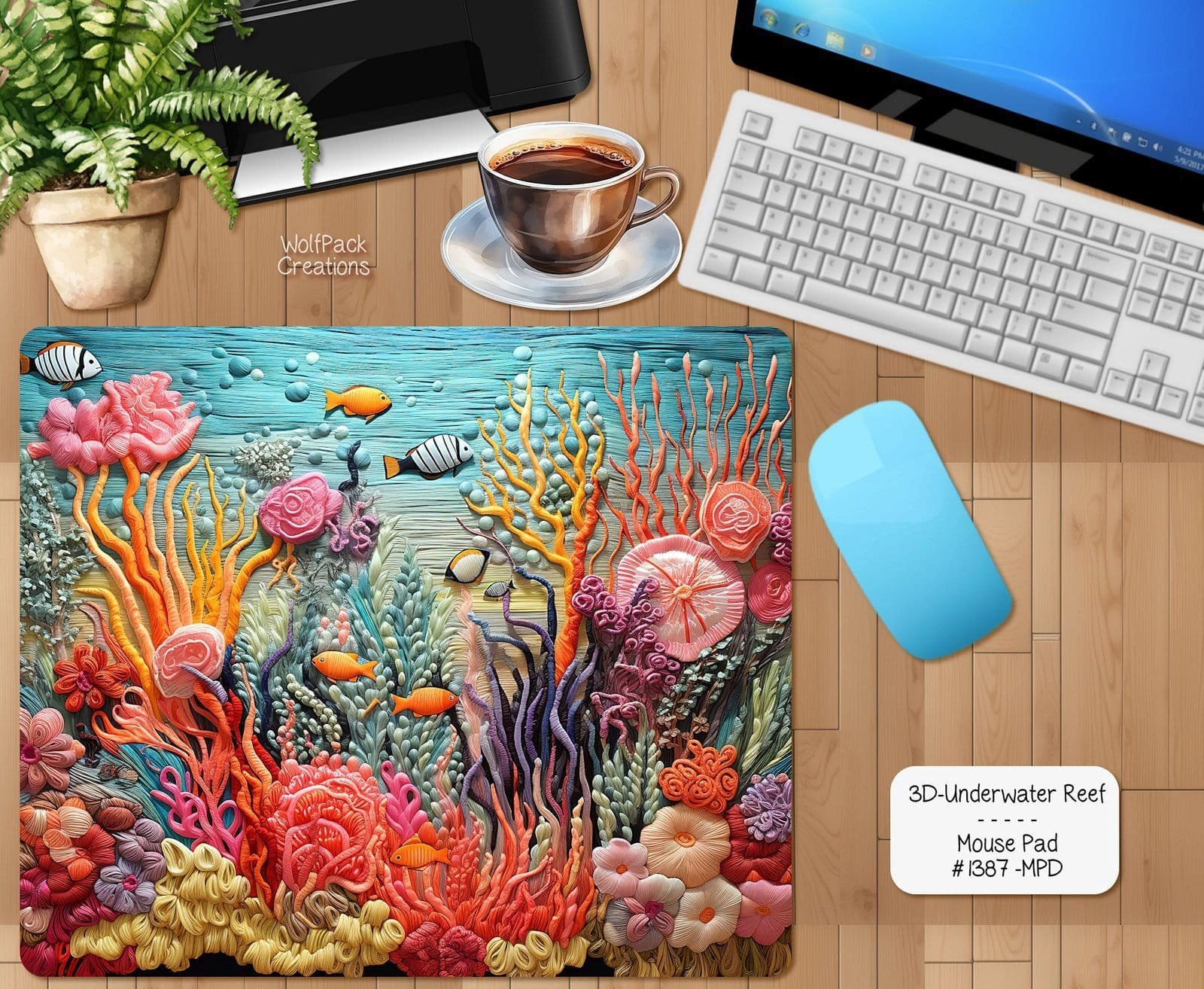 Underwater Reef Mouse Pad