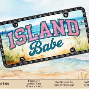 Island Babe License Plate