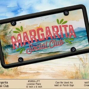 Margarita Beach License Plate