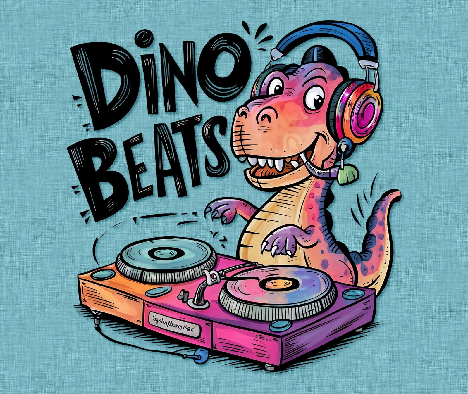 Dino Beats Mouse Pad