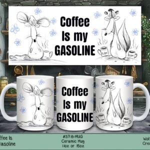 Caffeine Fuel: Ceramic Coffee Mug for Your Daily Energy Boost