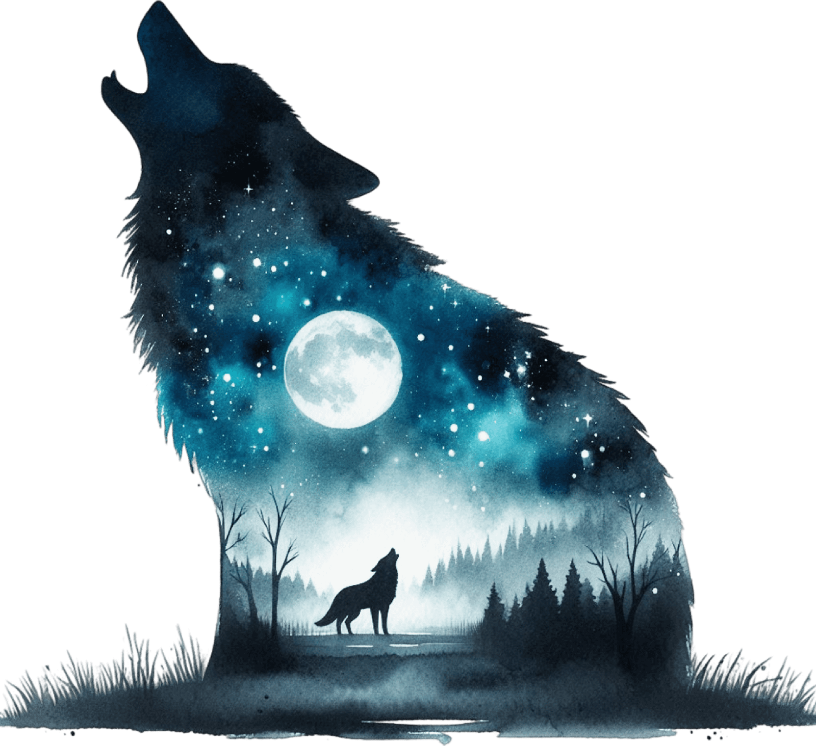 Howling Wolf Tote Bag