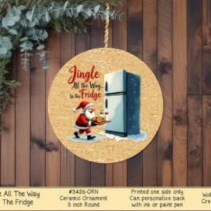 Santa Christmas Ornament: Festive Fridge Decor for Merry Holiday Cheer