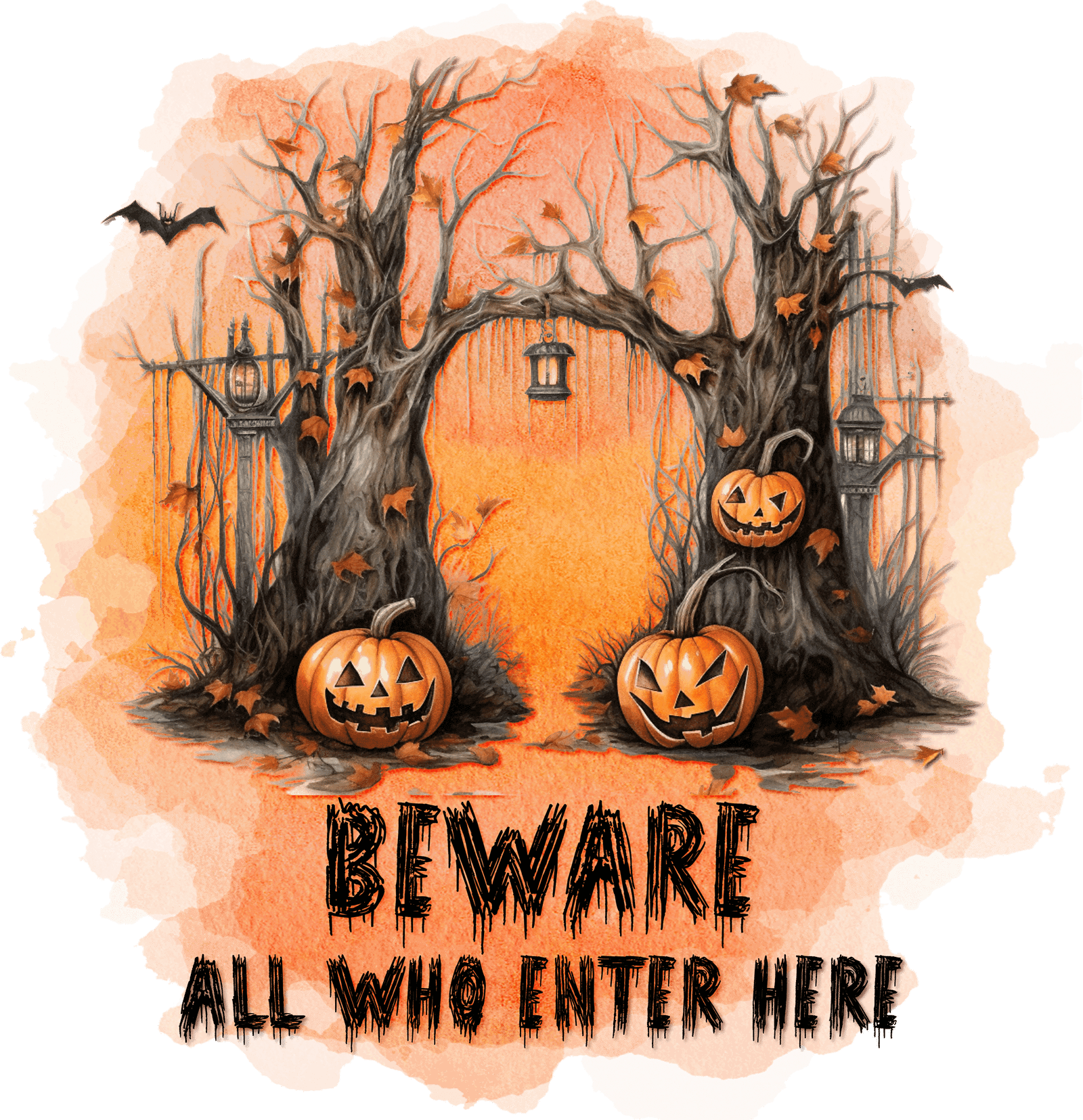 Creepy Beware of All Who Enter Shirt