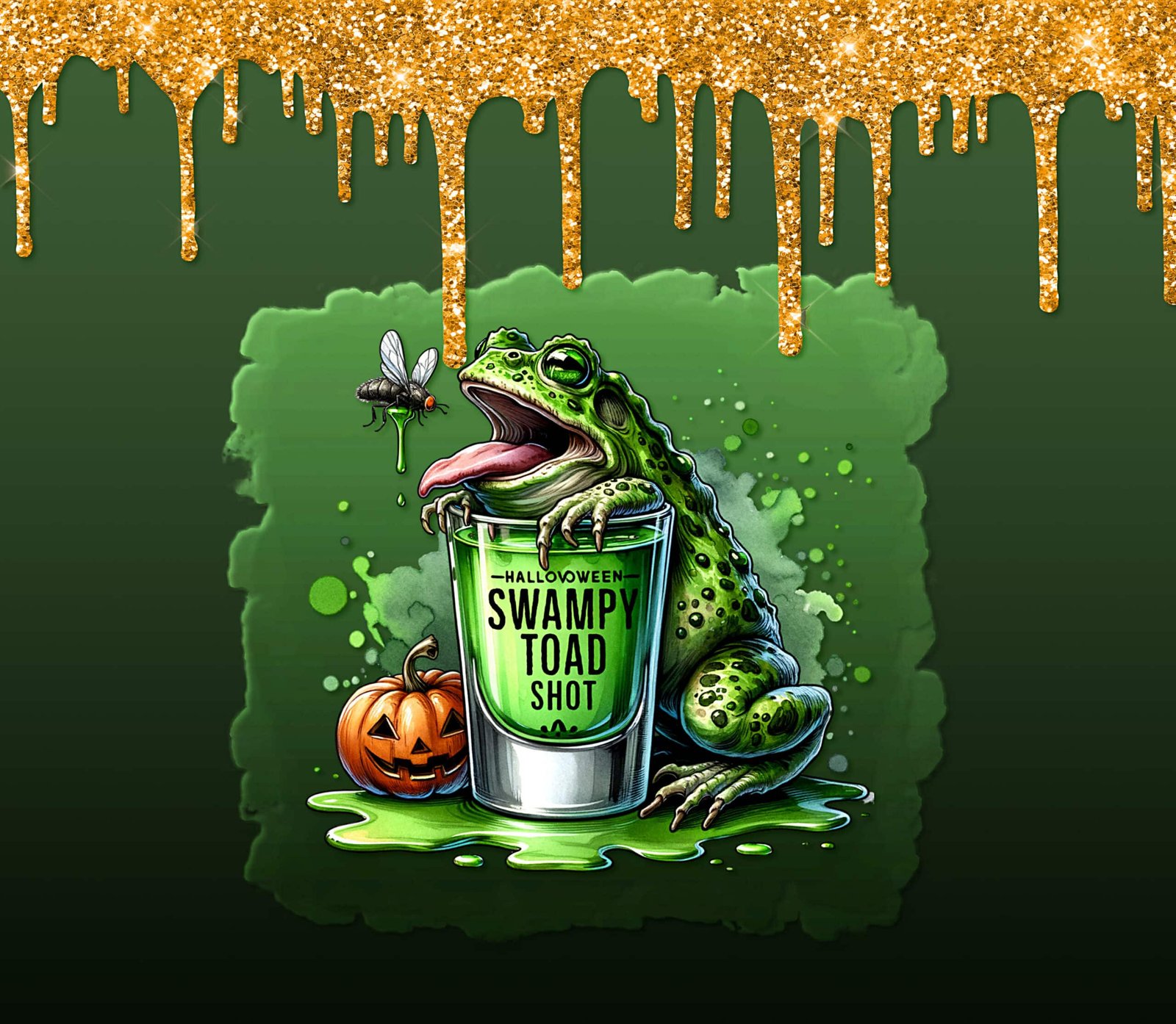 Swampy Toad Skinny Tumbler