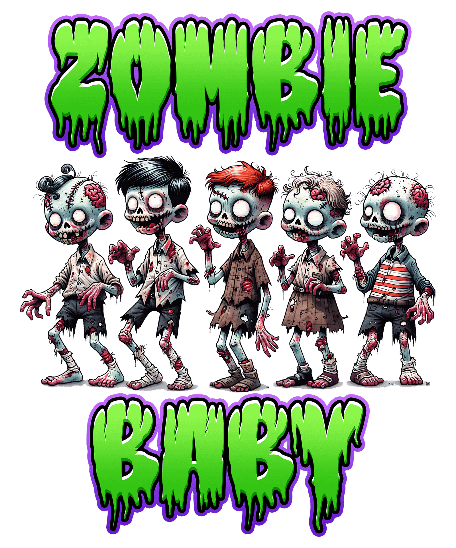 Scary Zombie Baby Shirt - Image 2