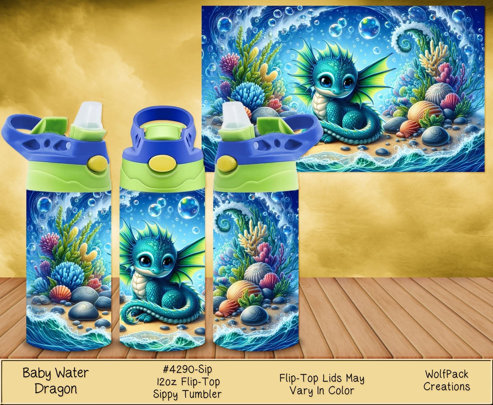Kids Dragon Sippy Tumbler