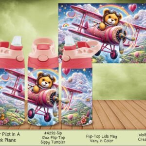Thrilling Bear Pilot Sippy Tumbler