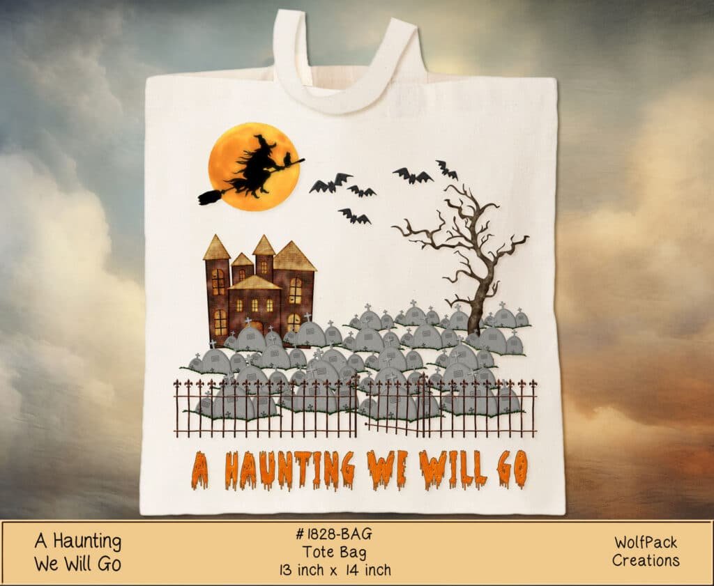 A Haunting We Will Go Tote Bag
