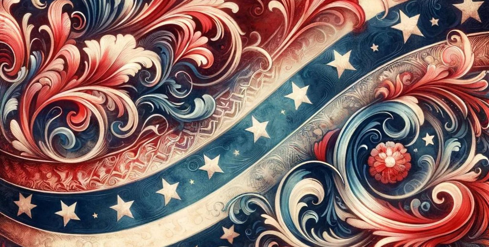 Swirled Flag License Plate