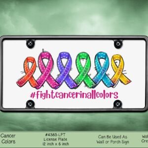 Fight Cancer License Plate