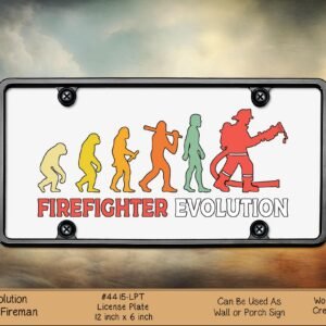 Evolution of a Fireman License Plate