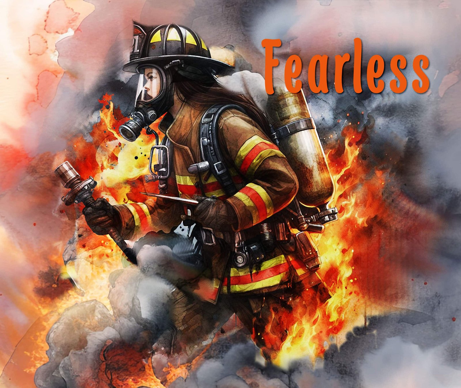 Female Firefighter Mousepad