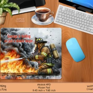 Fighting the Fire Mousepad