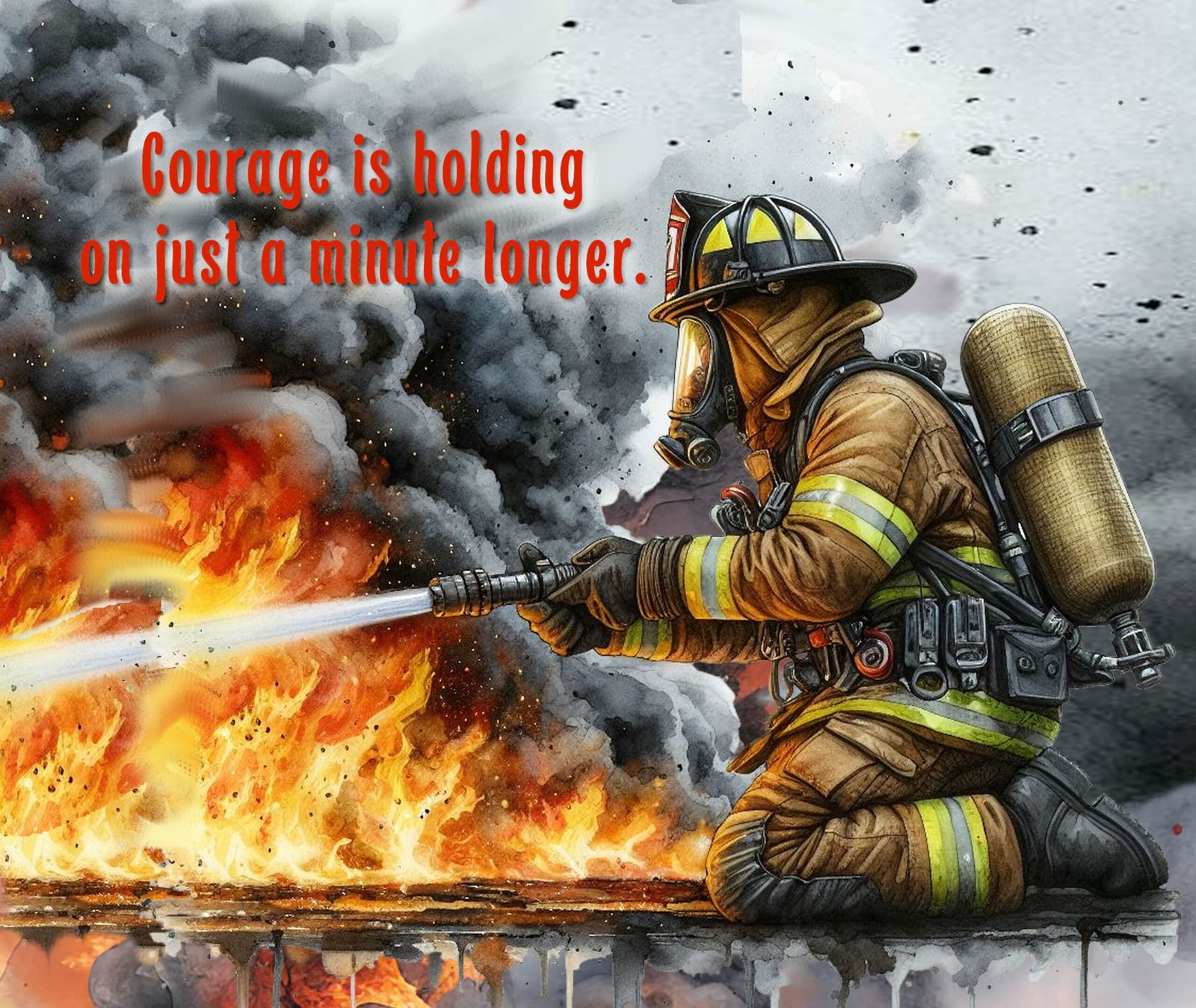 Fighting the Fire Mousepad
