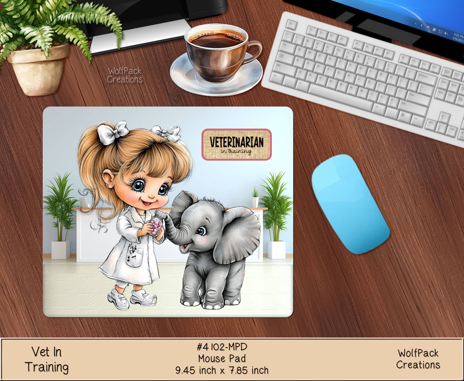 Vet in Training Mousepad