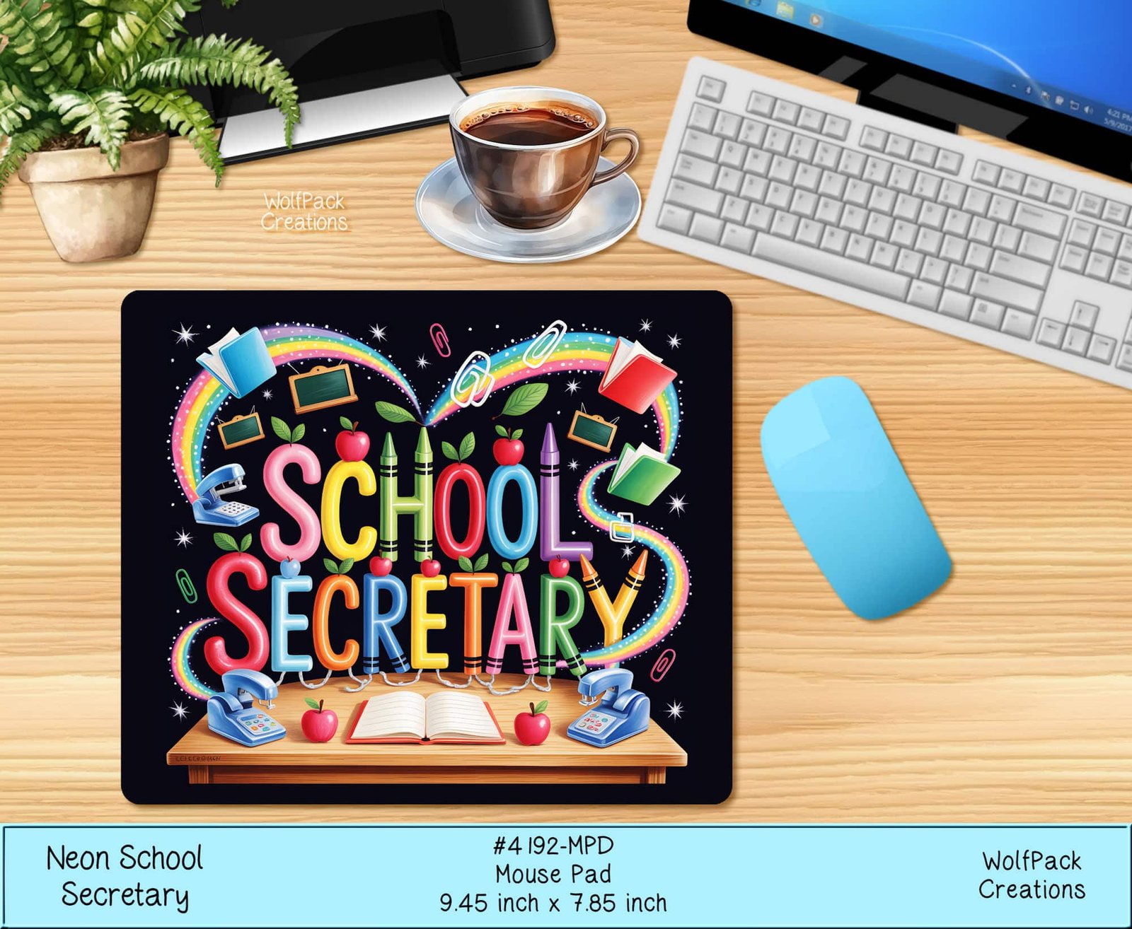 School Secretary Mousepad
