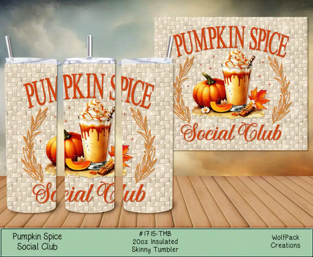 Exclusive Pumpkin Spice Social Club Tumbler