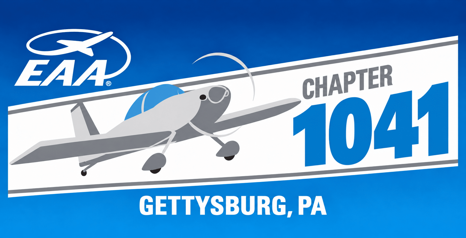 EAA Chapter 1041 member appreciation license plate, an example of custom and bulk orders from Wolf Pack Creations